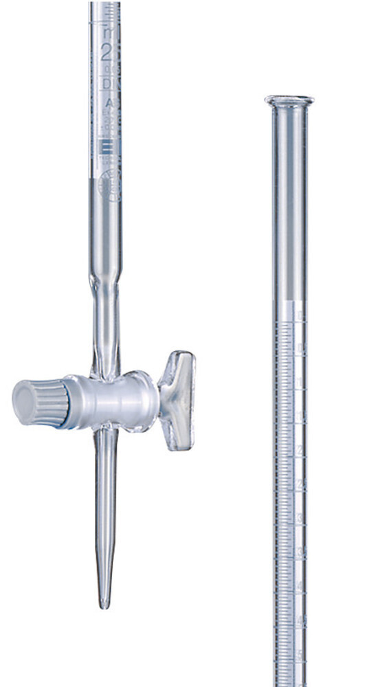 Burette with Schellbach stripes Class AS With straight glass tap NS 12.5/28, 25 ml, 2 pieces