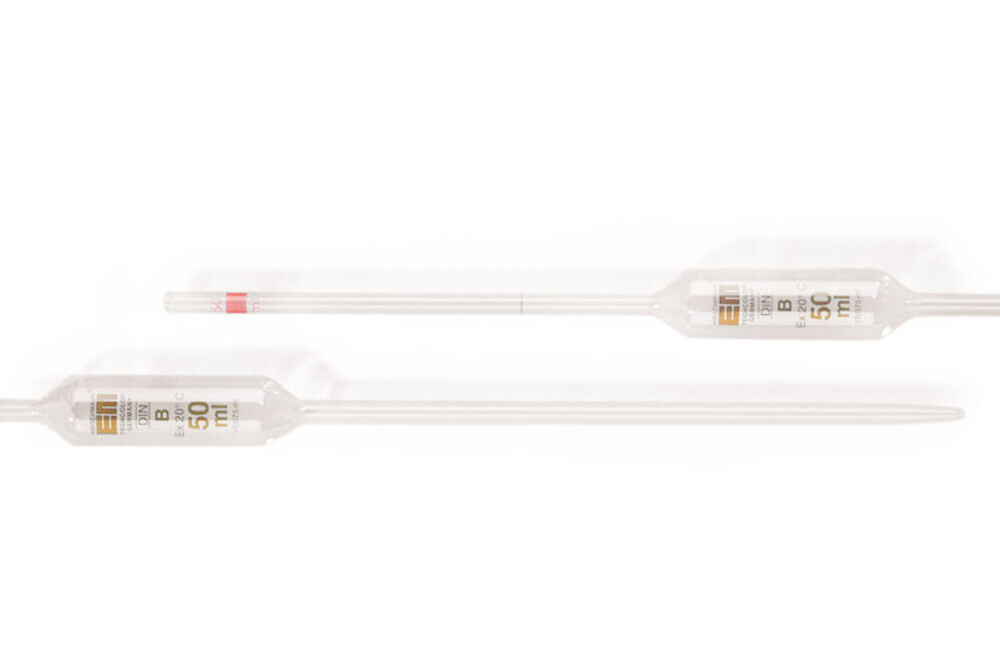Volumetric pipettes 1 brand class B, 1 ml, 12 pieces