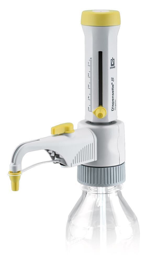 Dispensers Dispensette® S Organic analogue with return valve, 0.5-5 ml, 1 piece