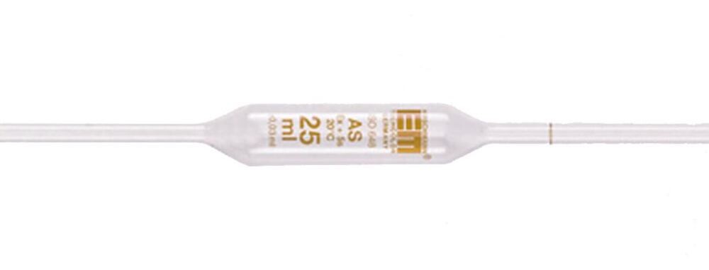 Volumetric pipettes 1 brand class AS, 2.5 ml, 6 pieces