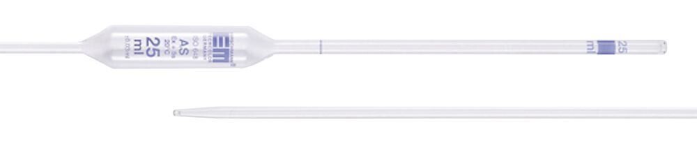 Volumetric pipettes 1 marking, class AS, 3 ml, 6 pieces