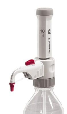 Dispenser Dispensette® S Fix con valvola di ritorno, 10 ml, 1 pezzo