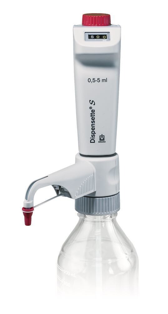 Dispensers Dispensette® S Digital without return valve, 0.5-5 ml, 1 piece