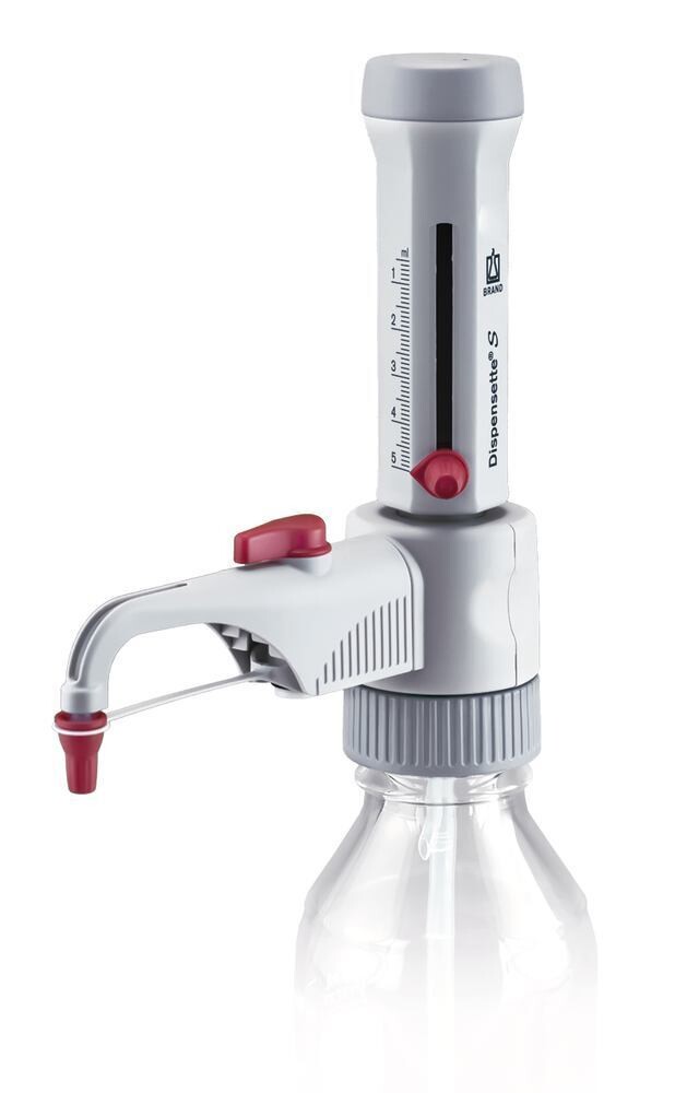 Dispensers Dispensette® S Analog with return valve, 0.5-5 ml, 1 piece