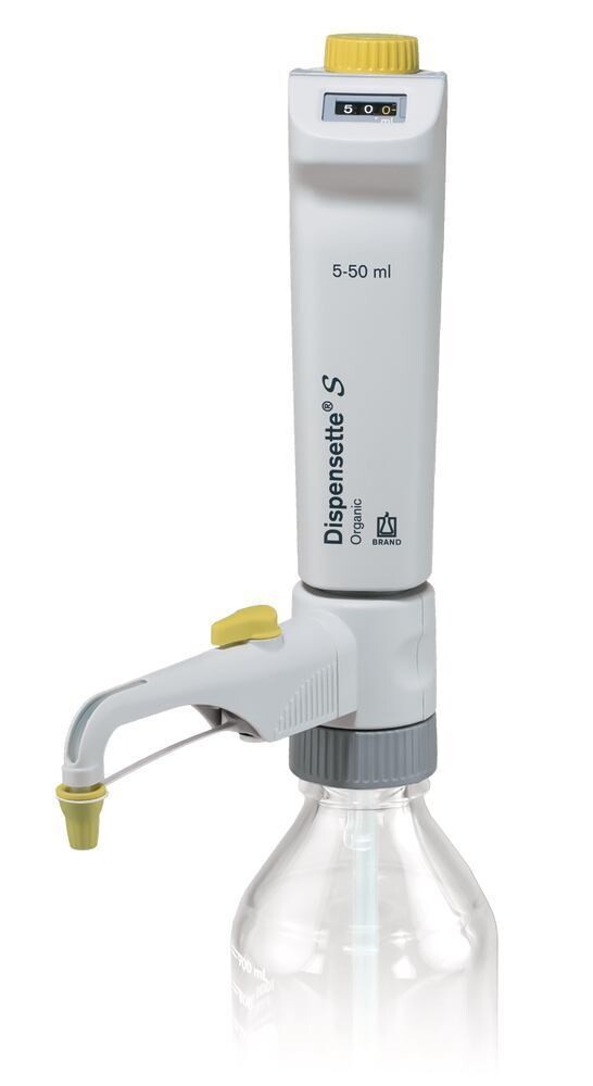 Dispensers Dispensette® S Organic Digital with return valve, 5-50 ml, 1 piece