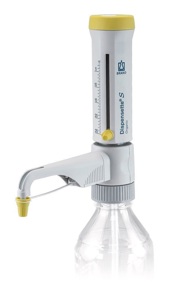 Dispensers Dispensette® S Organic Analogue without return valve, 2.5–25 ml, 1 piece