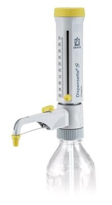 Dispensadores Dispensette® S Análogo orgánico con válvula de retorno, 10-100 ml, 1 pieza