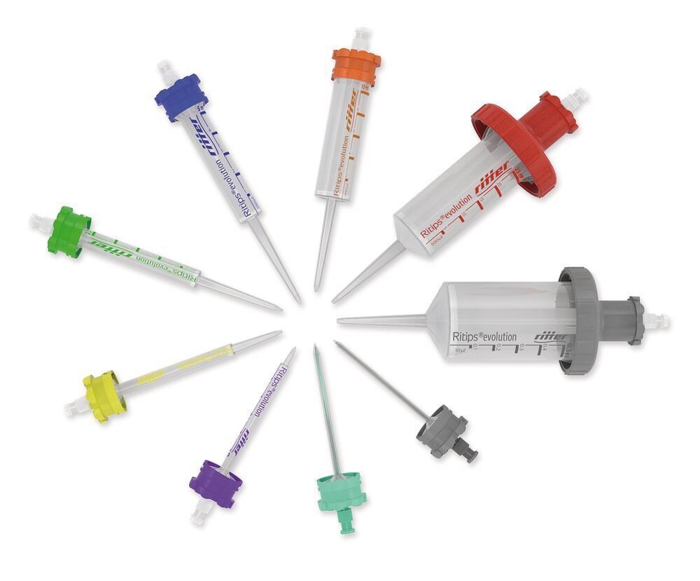 Puntali per dispenser Ritips®evolution standard, 1 ml, 20-100 µl, 100 pezzi