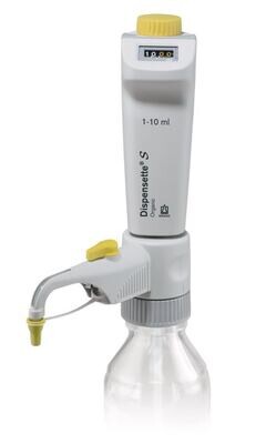 Dispenser Dispensette® S Organic Digital con valvola di ritorno, 1-10 ml, 1 pezzo