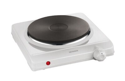 Heating plate, 180 mm, Heating plate, single, Top part, white enamelled, 1500 W, 1 piece