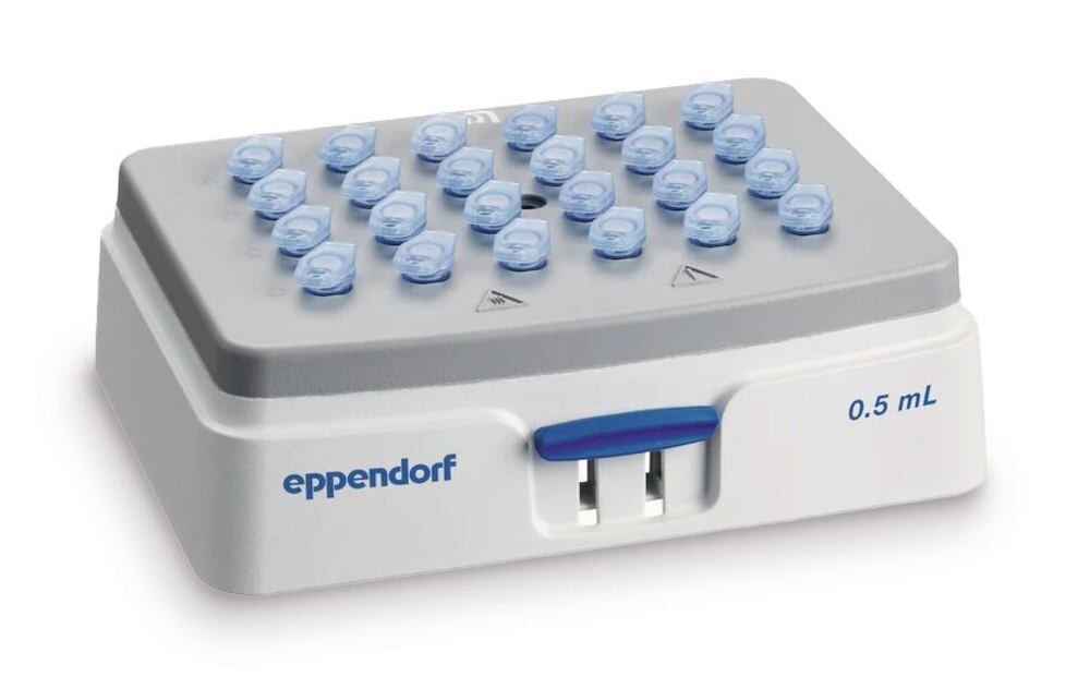 Accessories SmartBlock interchangeable block for reaction vessels, Gesch. for, 24 reaction vials 0.5 ml conical, 1 piece