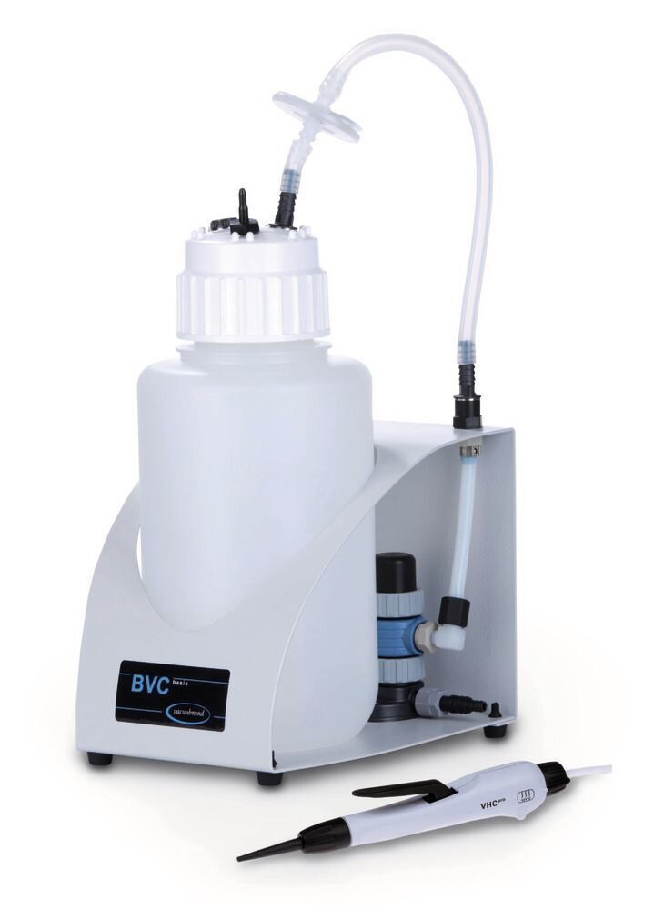 Système d&#39;aspiration BioChemVacuuCenter BVC modèle Basic, BVC Basic, flacon collecteur en PP de 4 l, avec raccords de tuyaux, 1 pièce