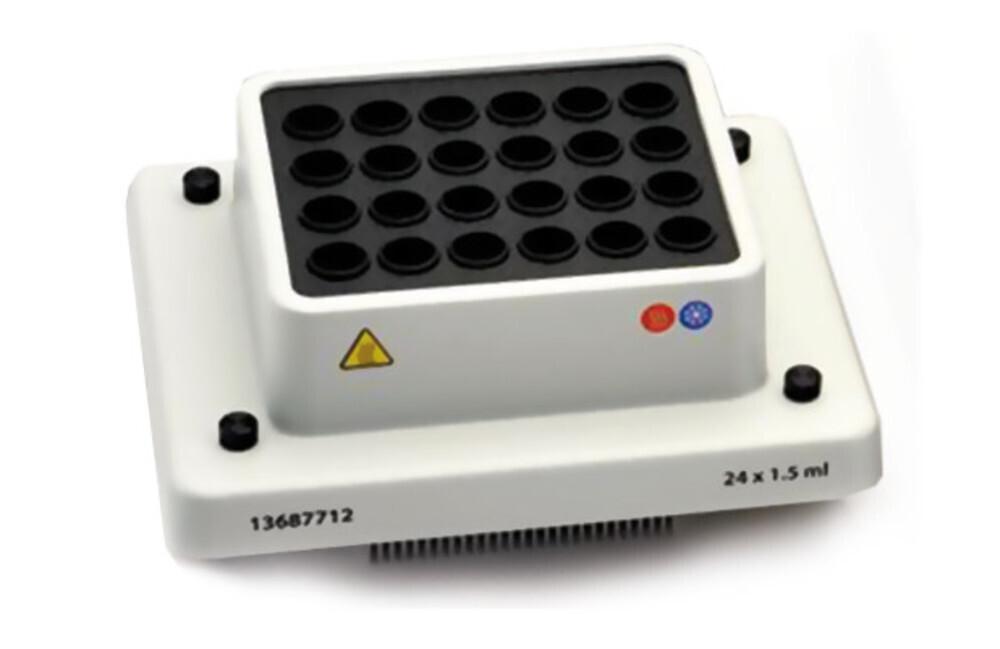 Accessories exchange block for reaction vessels, Gesch. for, 24 reaction vials 1.5 ml, 1 piece