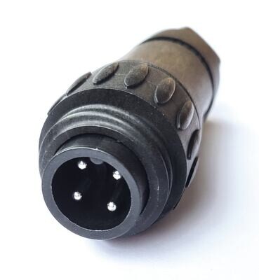 Mounting set earthed plug/multi-pole coupling for heating tapes and heating cords, Multi-pole coupling for Winkler temperature controller T-560, 1 piece
