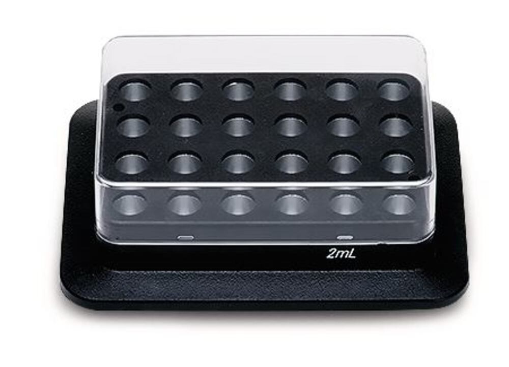 Accessories exchange block for reaction vessels, Gesch. for, 24 reaction vials 2.0 ml, 1 piece
