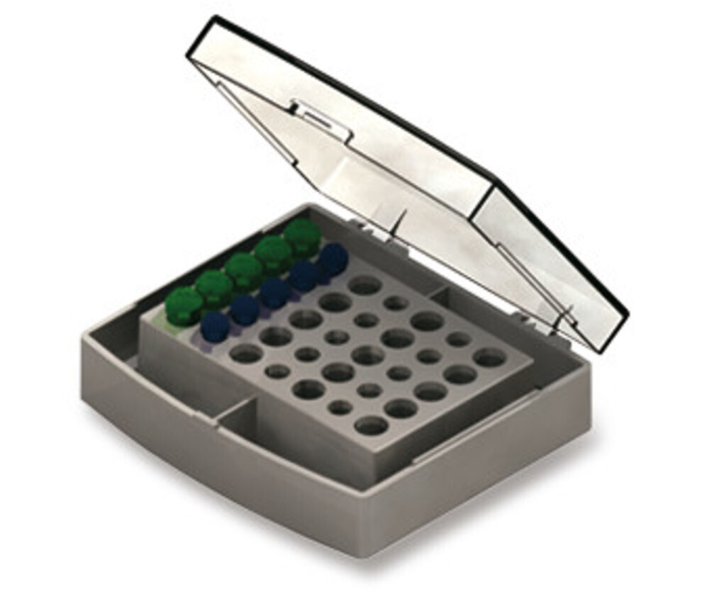 Accessories exchange block for reaction vessels, Gesch. for, 15 reaction vials 0.5 and 20 x 1.5 ml, 1 piece