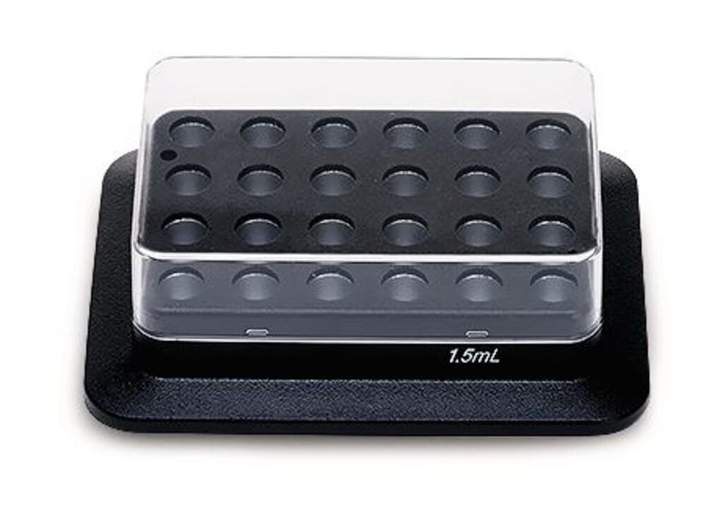 Accessories exchange block for reaction vessels, Gesch. for, 24 reaction vials 1.5 ml, 1 piece