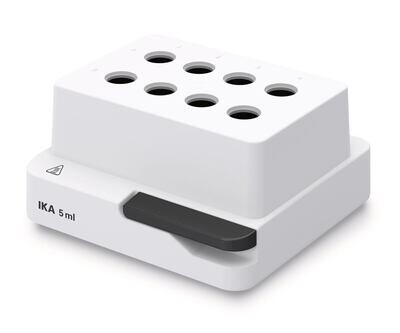Bloque de intercambio de accesorios para recipientes de reacción, Gesch. para 8 viales de reacción de 5,0 ml cónicos, 1 unidad