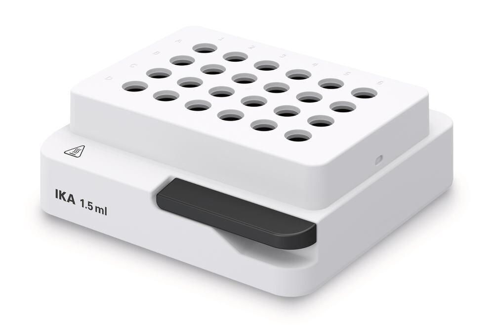 Accessories exchange block for reaction vessels, Gesch. for, 24 reaction vials 1.5 ml conical, 1 piece