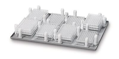 Accessories and holder systems for microtiter plate shaker TiMix 5 Holder with large clamping bushes for 2 microtiter plates, 1 piece