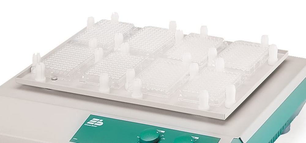 Accessories and holder systems for microtiter plate shaker TiMix 5 Holder with clamping bushes for microtiter plates, 1 piece