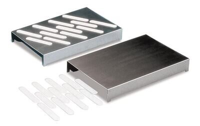 Accessories magnetic strip for bags 75 x 75 mm and 2 shelves for mixer Roto-Shake Genie®, 1 Set