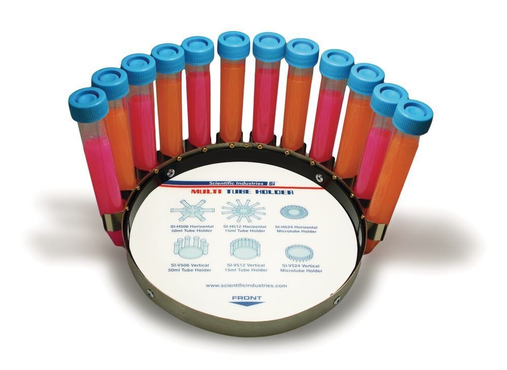 Accessories for Vortex Genie® series Holder for centrifuge tubes/reaction vessels, Holder for 12 centrifuge tubes 15 ml (17 x L 120 mm), 1 piece