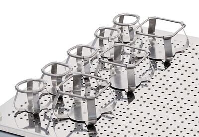 Accessoires pinces à ressort, Pince pour flacons Erlenmeyer 100 ml, 1 pièce