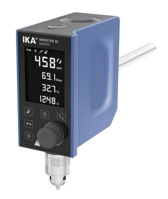 Agitador de laboratorio electrónico MINISTAR control series, 50 l, 60000 mPas, control MINISTAR 80, 1 pieza