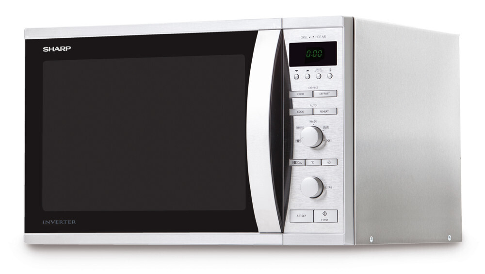 Large microwave with grill and hot air function, 1 piece