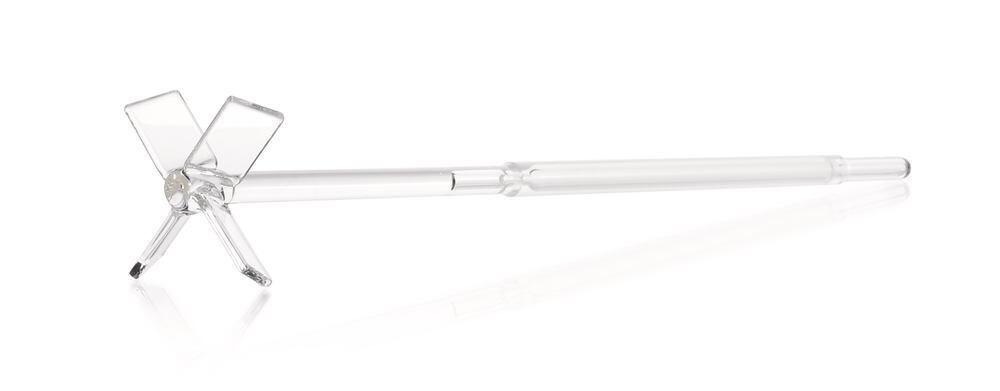 KPG stirring rod Type WG 10 with wing stirrer, 4 wings, 370 mm, 1 piece