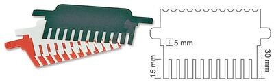 Kamm ROTIPHORESE® PROclamp MINI, 0,75 mm, Beutel, 1+1, 1 Stück