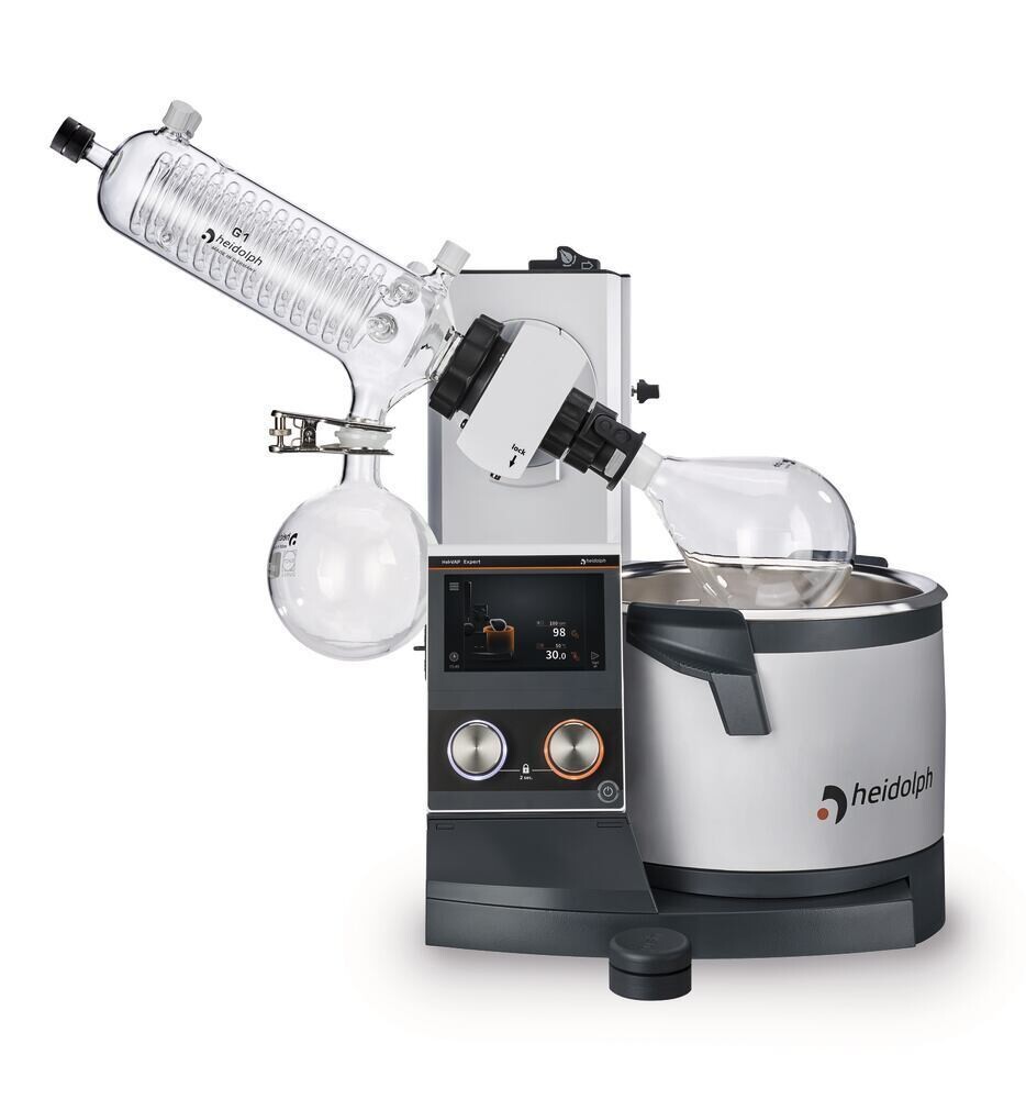 Rotary evaporators Hei-VAP Expert Models with hand lift, Diagonal cooler G1B, Coated, 1 Piece