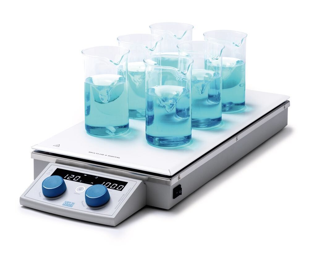 Multiposition magnetic stirrer with heating MULTI-HS series model HS 6, 1 piece
