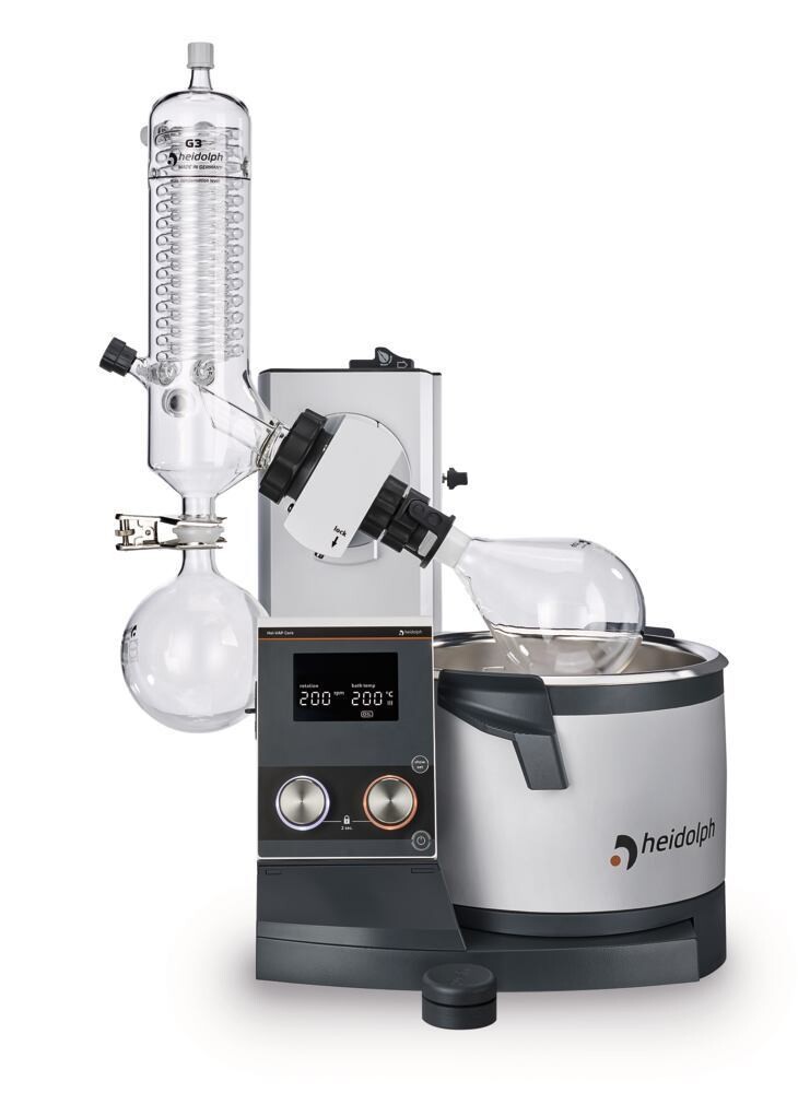 Rotary evaporators Hei-VAP Core Models with hand lift, Vertical cooler G3, Uncoated, 1 Piece