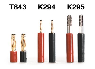 Adaptadores para cables de electroforesis y fuentes de alimentación, 2 mm 4 mm, 1 par