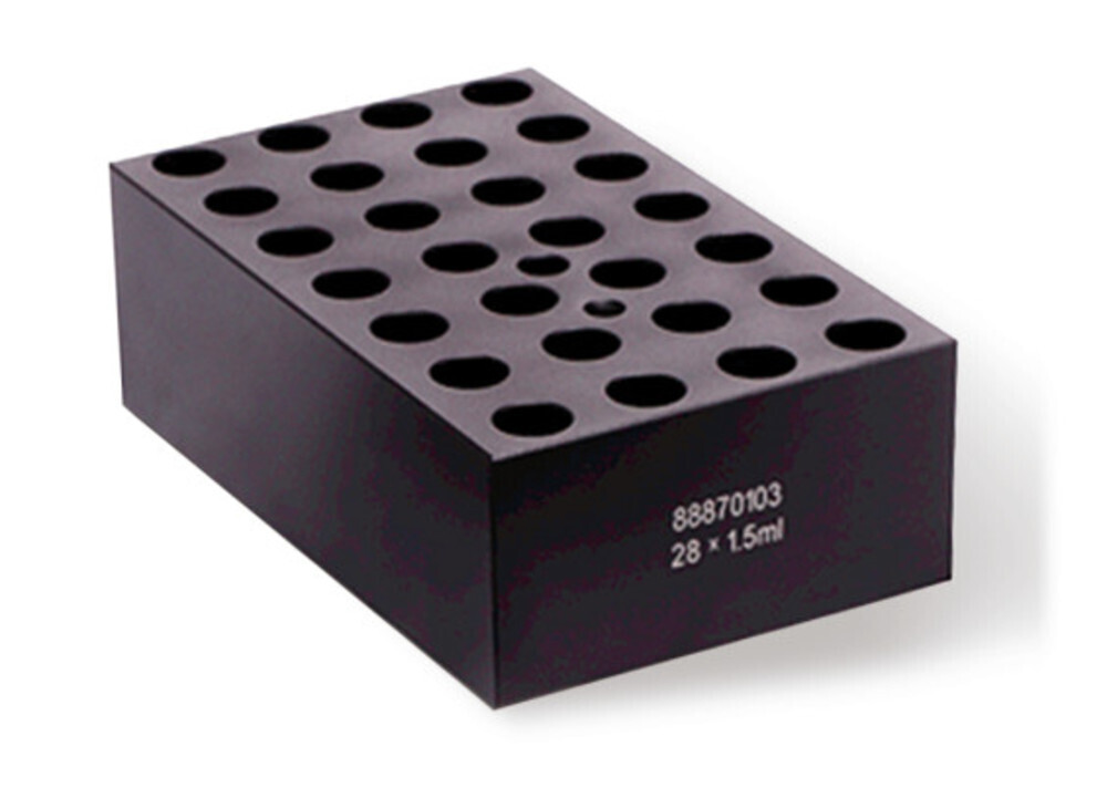 Accessories exchange block for reaction vessels, Gesch. for, 28 reaction vessels 1.5 ml, 1 piece