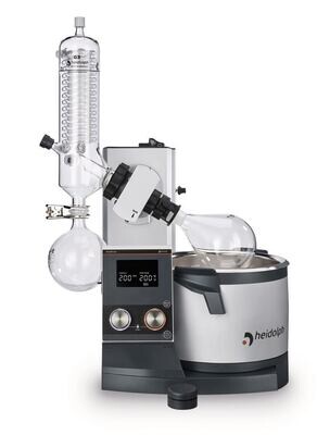 Rotary evaporators Hei-VAP Core Models with hand lift, Vertical cooler G3B, Coated, 1 Piece