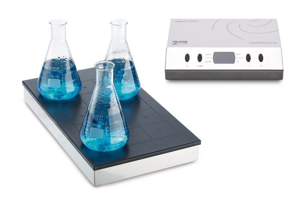 Multiposition magnetic stirrer with heating HOTPLATE series with heatMIXcontrol, 1500 ml, 6, HOTPLATE 6, 1 Piece
