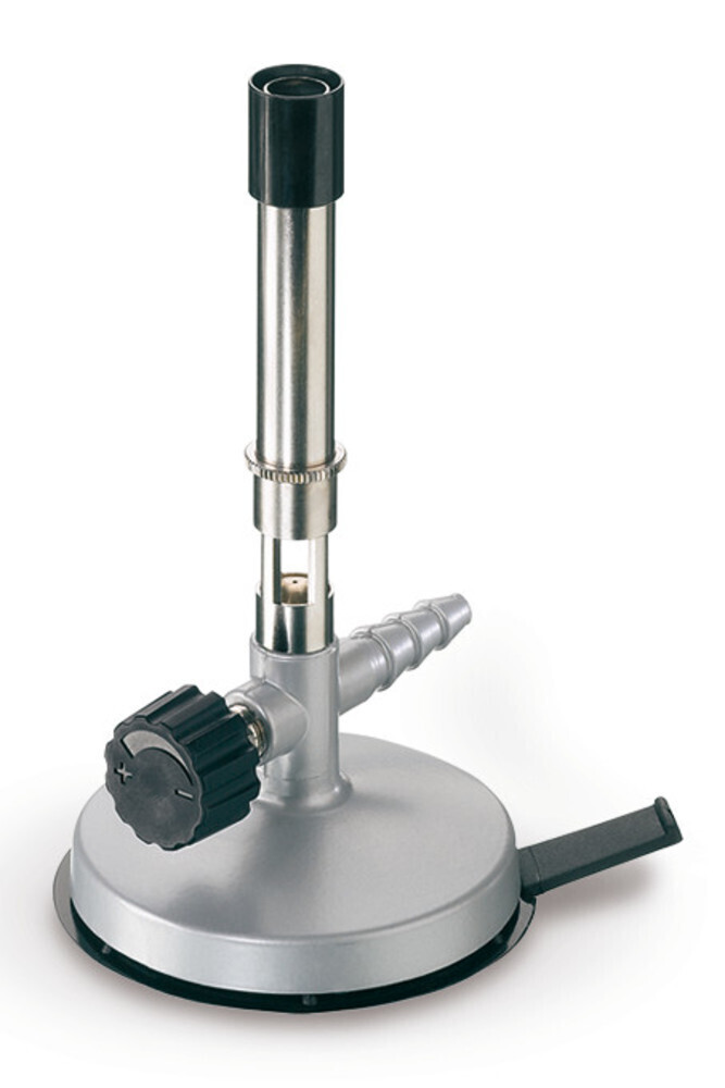 Gas burner with needle valve and air regulation - gas burner type Bunsen, Natural gas, 1500 °C, 1 piece