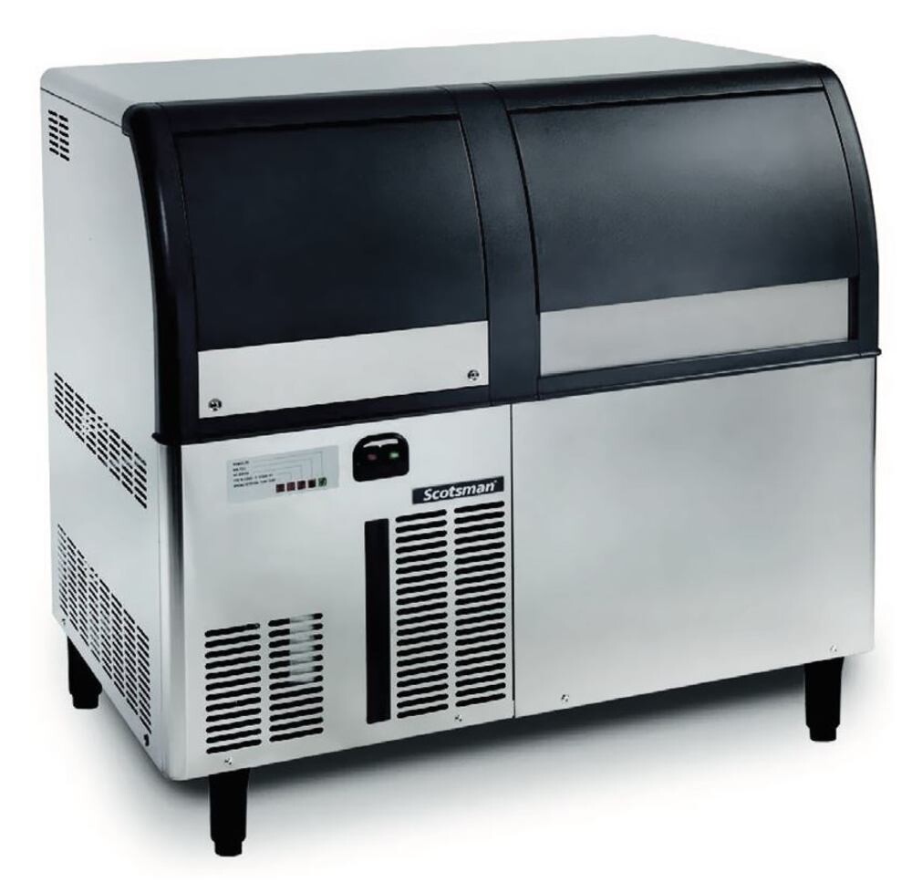 Ice machine EF series SCOTSMAN® with ice reservoir and waste water pump Laboratory version - connection for demineralized water, 120 kg, 40 kg, EF 124 OX VE, 1 piece