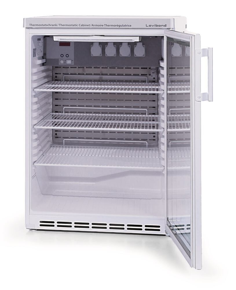 Thermostat cabinet TCS series with glass door, double insulated glass with ABS frame, 140 l, TC 140 G, 1 piece