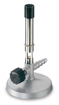 Gas burner according to Bunsen and DIN with needle valve and air regulation, Propane gas, 1550 °C, 1 piece
