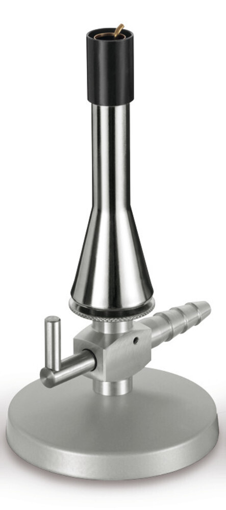 Teclu burner with tap, pilot light and air control, Natural gas, 1530 °C, 1 Piece