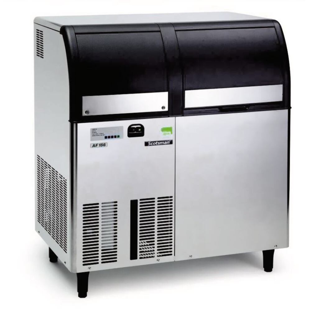 Máquina de hacer hielo serie AF SCOTSMAN® con depósito de hielo Versión de laboratorio - conexión para agua desmineralizada, 160 kg, 60 kg, AF 156 OX VE, 1 pieza