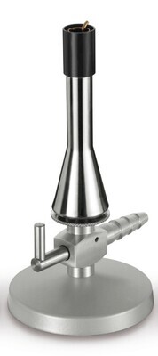 Teclu burner with tap, pilot light and air control, Propane gas, 1550 °C, 1 Piece