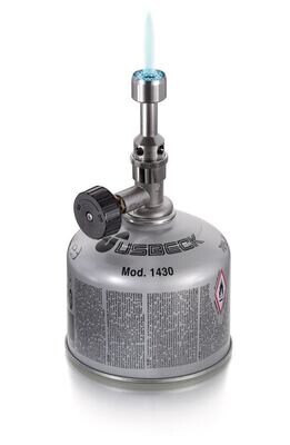 Gas burner for cartridges according to Bunsen model 1422, 1 piece