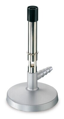 Brûleur à gaz selon Bunsen et DIN Version simple avec régulation d&#39;air, Gaz propane, 1540 °C, 1 pièce