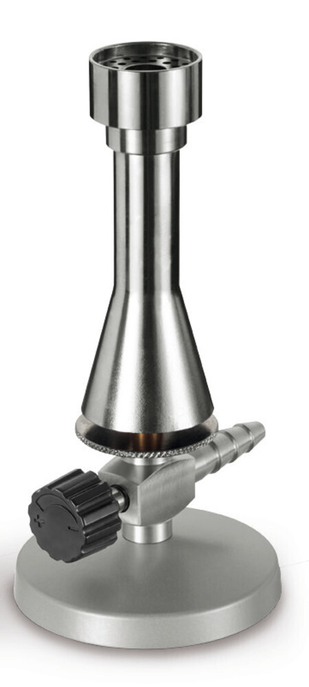 Teclu burner with needle valve, extended heating capacity and air control, 1 piece