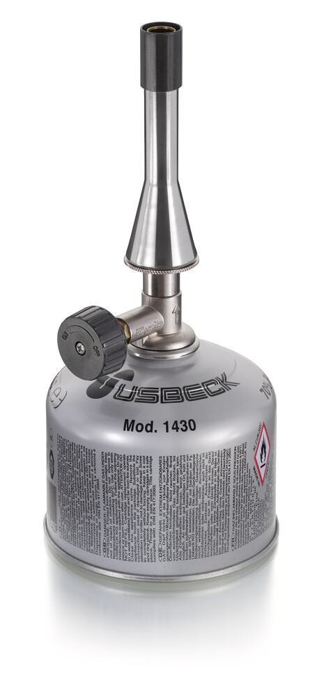 Gas burner for cartridges according to Teclu model 1421, 1 piece